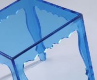 clear acrylic side table end table