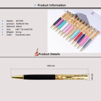 New fashion Custom color beautiful glitter gel pens Gold Glitter Floating Ballpoint cute Pens for girls Gift Promotion
