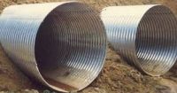 Corrugated steel culvert pipe