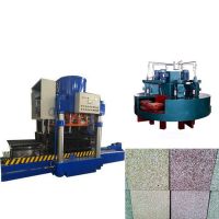 Small Scale High Pressure Terrazzo Tile Making Machine In Client Production Plant