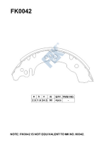 FBK Brake Shoe FK0801 OE 04495BZ010/04495BZ011 for TOYOTA- Ceramic and  Non-Asbestos