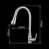 Hot And Cold Water Sink Mixer Sus 304 Pull Down Kitchen Mixer