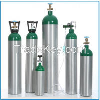 Aluminum oxygen gas cylinder