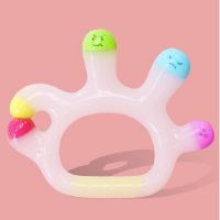 Silicone baby teether custom samll hand shape molars manufacturers& importers