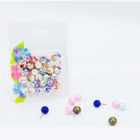 Colorful Pearl Push Pins
