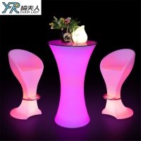 LED Bar Furniture Light Up Cocktail Table Illuminated LED Bar Table