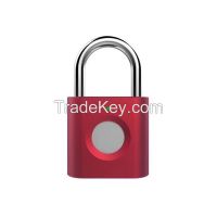 2022 USB Charge Waterproof Keyless Fingerprint Padlock Smart Padlock