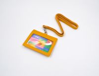 Name Card Holder Coin Pouch With Detachable Neck Lanyard Strap