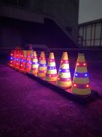 Road Safety Led Flash Traffic Cone Collapsible Road Work Reflective Cones Traffic Safety Cones 41 70cm Orange Led Color Weight Material Origin Place Model