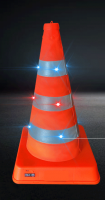 Road Safety Led Flash Traffic Cone Collapsible Road Work Reflective Cones Traffic Safety Cones 41 70cm Orange Led Color Weight Material Origin Place Model