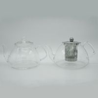 Heat-resistant Borosilicate Glass Teapot With 304 Stainless Steel Infuser Dx-z202(800ml)