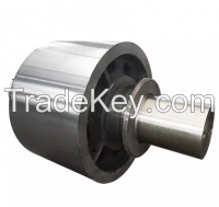 Rotary Kiln Cement Plant 45 Steel Casting Support Riding Wheel Roller