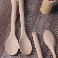  Environmentally Friendly Material High Quality Bamboo Spoon Custom Log Wooden Spoon (20000 Starting Order)