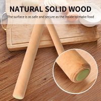 Eco-friendly Material High Quality Rolling Pin Solid Wood Rolling Pin (from 20,000 Orders)
