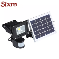 High Lumen Brightest Tennis Court Bridgelux Smd 10watt Motion Sensor Solar Led Flood Light