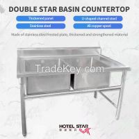 Kitchen Double Star Sink Counter