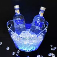 Bar Nightclub Clear Plastic Acrylic Led Lighting Ice Bucket