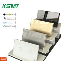 Kaisi Smart Switch Wifi Touch 1/2/3/4 Gang Glass Panel Us Standard 118*72mm Wall Switches