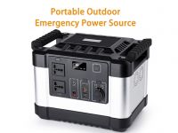 Portable outdoor emergency power source