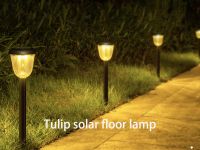 Tulip solar floor lamp
