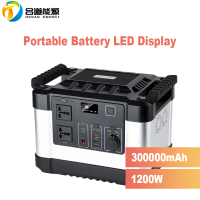 3.7V 300000mAh 1100Wh Portable Battery Supply 1000W Solar Energy Storage System Emergency Generator Portable-Power-Station