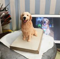 100% Handmade Custom Bobblehead Dog,Personalized Pet for Birthday Gift