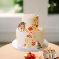 Personalized Custom Dog Wedding Cake Topper,PET Cake Topper,Dog Figurines