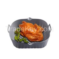 4 Pcs Nonstick Easy Wash Air Fryer Basket Silicone Pot Tray Pan Reusab