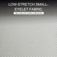 Low-stretch small eyelet fabric