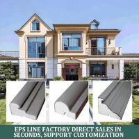 Customizable outdoor EPS exterior wall decorative line plaster frame foam villa window cover window wrapping beam support shape Chinese style