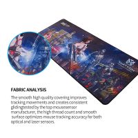 Heat transfer printed gaming mouse pad