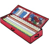 Christmas Storage Manager-roomy Under-the-bed Holiday Wrapping Paper Container-great For Gift Wrapping, Bags, Ribbons, Bows, Cards, Wrapping Supplies, And Other 40x14-inch Mail Contacts