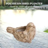 Polyresin bird/snail/rabbit planter