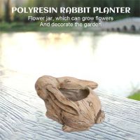 Polyresin bird/snail/rabbit planter
