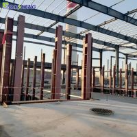 Supporting system of glass melting furnace Glass container production line Fabrication of steel structure