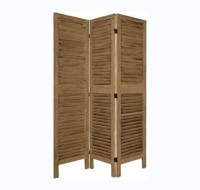 D'topgrace 3panel  Wooden Room Divider   Foldable Room Divider