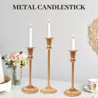 European-style wrought iron candlestick white decoration romantic wedding table candle candlelight dinner light luxury candlestick ï¼?MOQï¼?1000PCSï¼?