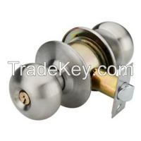 Cylindrical Door Knob Key Lock