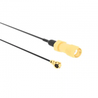 U.FL (UMCC), AMC Plug, Right Angle Female to SMA Jack 1.13mm OD Coaxial Cable