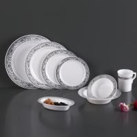 PS plastic plates round plates dinnerware 7.5"