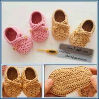 100% Handmade Comfortable Woolen Yarn Crochet Baby Shoes