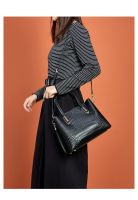 Crocodile Pattern Genuine Leather Bag Shoulder Straps Ladies Designer Leather Messenger Bag Small Crossbody Bag Women