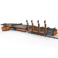 China Glass cutting machine with glass loading and breaking machines