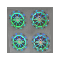 Two-channel/multi-channel Anti-counterfeiting Invisible Uv Printing Security Hologram Sticker With Microtexts