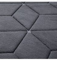 Coral velvet carpet two-piece set of U-shaped waterproof and anti-skid mat Bathroom anti-skid mat Bathroom toilet base edge mat