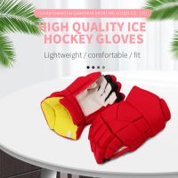 Ice Hockey Gloves Adult Youth Children Ice Hockey Gloves Breathable Wear-resistant Roller Hockey Ice Hockey Protective Equipment