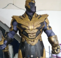 Custom Hyper Realistic 3d Printing Lifesize Marvel Thanos Fiberglass Sculpture