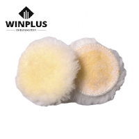 Winplus Shinemaste Korea Car Care 5inch Blue Long Nap 100% Lamb Wool Polishing Pads