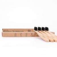 Hot selling biodegradable tooth brush charcoal bamboo toothbrush with logo