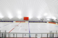 Air inflated membrane Skiing stadium Air inflatable membrane structure sports dome membrane building